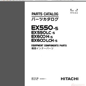 Hitachi EX550 5 EX600LCH 5 PI7G EI 2 Parts Catalog 1