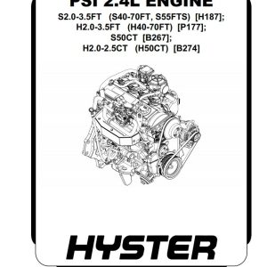 Hyster Forklift Class 5 Internal Combustion Engine Trucks B274 H2CT H25CT Service Manuals 2