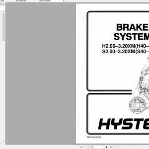 Hyster Forklift Class 5 Internal Combustion Engine Trucks D117 H45 65XM Service Manuals 3