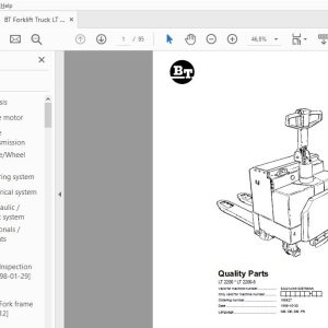 BT Forklift Truck LT 22002200 8 324214AA  328786AA Quality Parts 166627 1