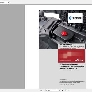 Linde Forklift Data Management Service Training 2