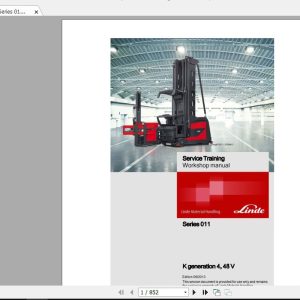 Linde Forklift Series 01104K 448VEN52308042257 Service Manuals 1