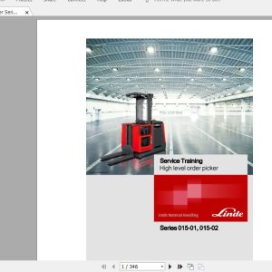 Linde Forklift Series 01501 02V11 12ACST Service Manuals 1