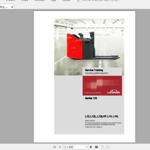Linde Forklift Series 133L12L12LL12LHPL14L14LST Service Manuals 1