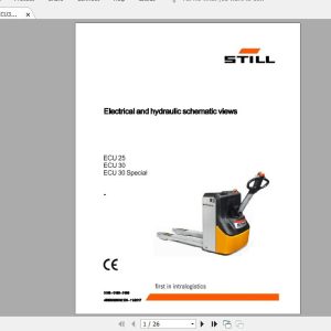 Still Sted ECU25 ECU30 ECU30 SPECIAL ElectricalHydraulic Schematics45628026002EN 1