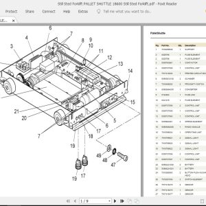 Still Sted Forklift PALLET SHUTTLE 18600 Still Sted Forklift 1