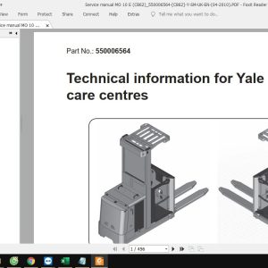 Yale Forklift MO 10 E AC C862 Service Manuals 1 1