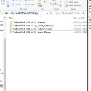 Yale Forklift MP 20 DL A473 ServiceManuals 1
