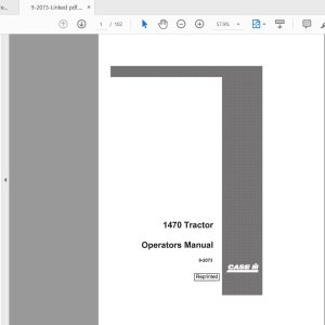 Case IH Tractor 1470 Operators Manual9 2073 1