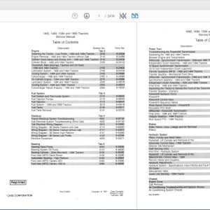 Case IH Tractor 1490169014941594 COMPLETE Service Manual8 24002R0 1