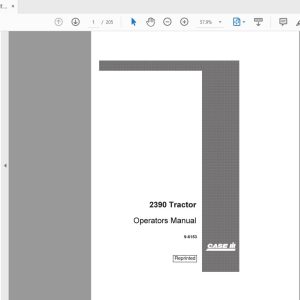 Case IH Tractor 2390 Operators Manual9 6153 1