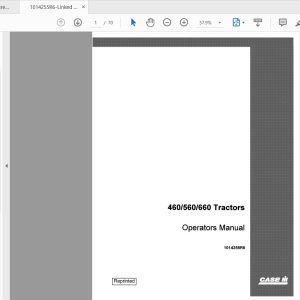 Case IH Tractor 460560660 Operators Manual1014255R6 1
