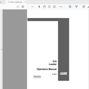 Case IH Tractor 510 Loader Operators Manual9 16791 1