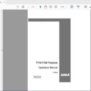 Case IH Tractor 71107120 Operators Manual9 12933 1