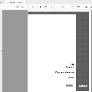 Case IH Tractor 766 Operators Manual1084204R1 1