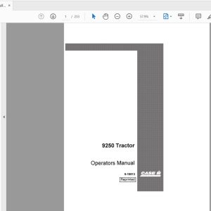 Case IH Tractor 9250 Operators Manual9 18513 1