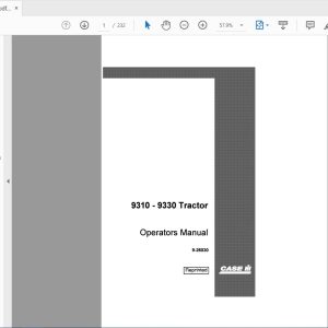 Case IH Tractor 9310 9330 Operators Manual9 26030 1