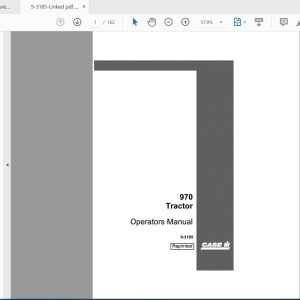 Case IH Tractor 970 Operators Manual9 3185 1