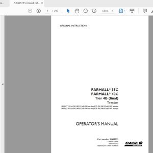 Case IH Tractor Farmall® 35C Farmall® 40C Tier 4B Operators Manual51485733 1