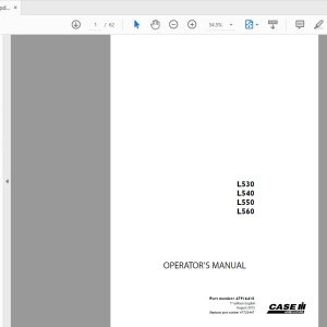 Case IH Tractor L530L540L550L560 Operators Manual47916410 1