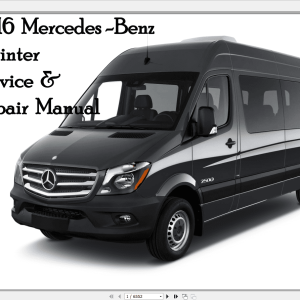 Mercedes Sprinter 2016 Service Repair Manual 1