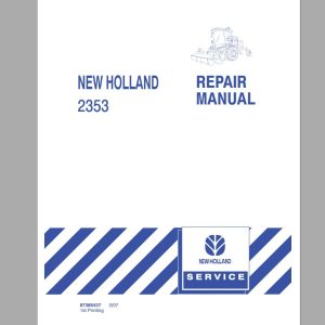 New Holland 2353 Discbine Disc Header Repair Manual87385437 1