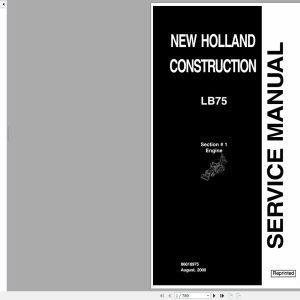 New Holland Construction LB75 Service Manual86618974 1