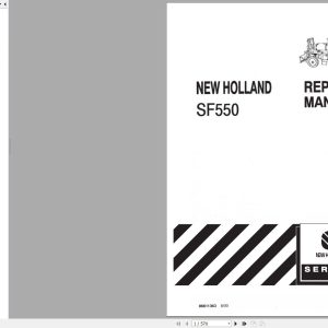 New Holland Tractor SF550 Repair Manual86611363 1
