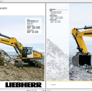 Liebherr Crawler Excavator R966 SN 40851 Operators Manuals 1