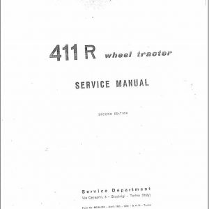 Fiat Trattori Wheel Tractor 411R Service Manual 1