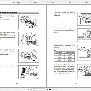 Hyundai Mini Wheel Excavator R55W 7 Operator Manual 1