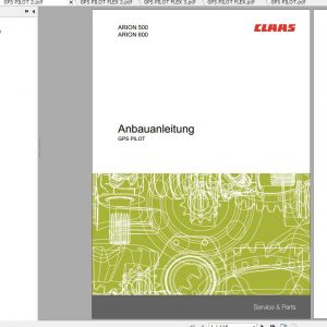 Claas Arion 500 Arion 600 Fitting Instruction FR DE EN RU 1