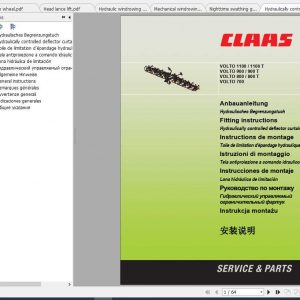 Claas Tedders VOLTO 700 770 800 870 900 1100 1300 Fitting Instruction 2