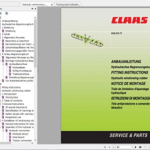 Claas Tedders VOLTO 77 Fitting Instruction 1