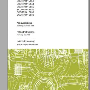 Claas Telehandlers SCORPION 9055 416 15K27 Fitting Instruction 1