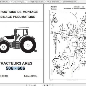 Claas Tractor ARES 500 600 806 Fitting Instruction 1