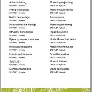 Claas Tractor ARION 600 C Fitting Instruction FR DE EN RU 1