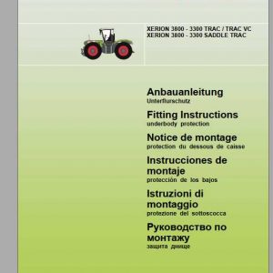 Claas Tractor XERION 3300 3800 Fitting Instruction 2