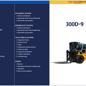 Hyundai Forklift Trucks Service Manual Updated 09.2021 Offline DVD 6