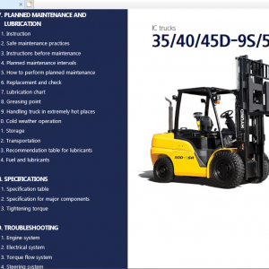 Hyundai Forklift Trucks Operator Manual Updated 06.2022 Offline DVD 7