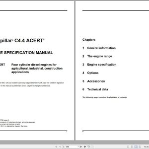 CAT Engine C4.4 ACERT Specification Manual
