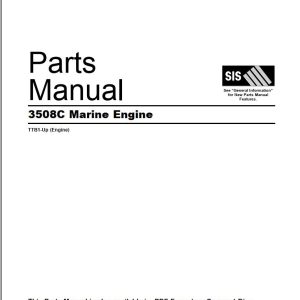 CAT Marine Engine 3508C Parts Manual SEBP4533 2007