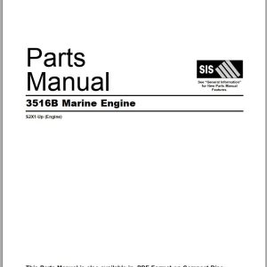 CAT Marine Engine 3516B Parts Manual SEBP3924 28 2007