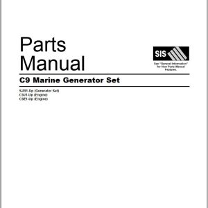 CAT Marine Generator Set C9 Parts Manual SEBP5554 2009