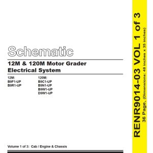 CAT Motor Grader 12M and 120M Schematic