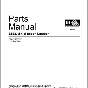 CAT Skid Steer Loader 262C Parts Manual SEBP4566 10 2009