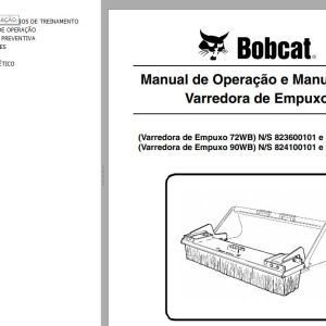 Bobcat Thrust Sweeper 72WB 90WB Operation Maintenance Manual 6901160 PT