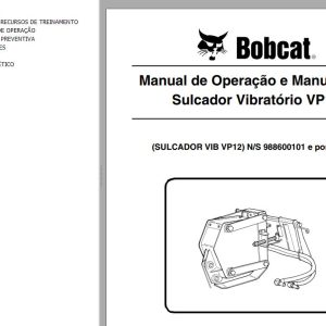 Bobcat Vibratory Plow VP12 Operation Maintenance Manual 6902574 PT