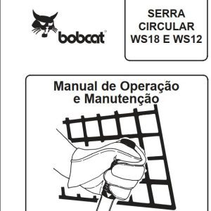 Bobcat Wheel Saw W18E WS12 Operation Maintenance Manual 6722612 PT