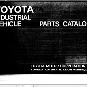 Toyota Forklift FDC45 Parts Catalog